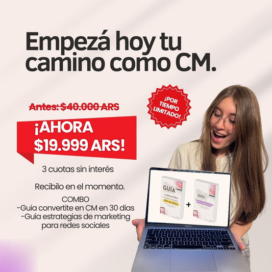 Combo Guia Cm en 30 dias + Estrategias de Marketing para redes sociales