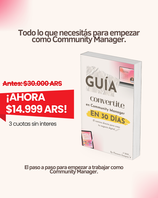 Guia Convertite En Community Manager en 30 dias!